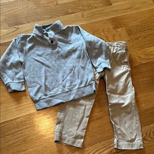 Kids Gray and Tan Outfit Set